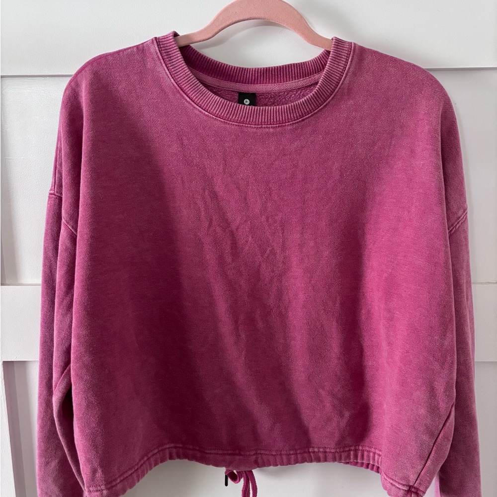 90 Degree By Reflex Berry Crewneck Top